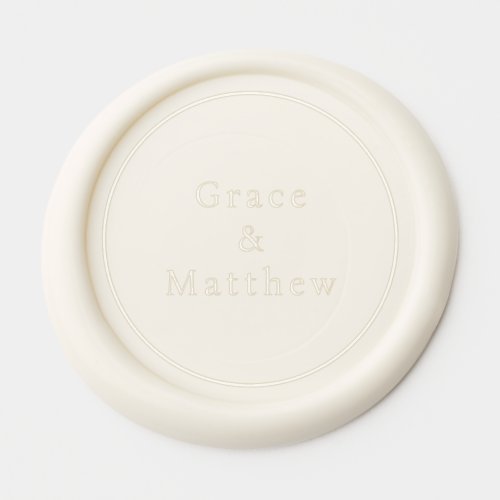 GRACE Modern White Real Wax Envelope Seal Sticker