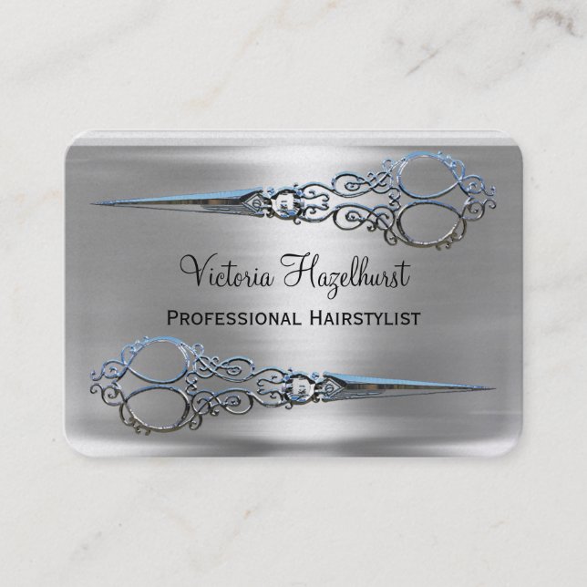 Grace Monroe Double Scissors Professional II Business Card (Front)