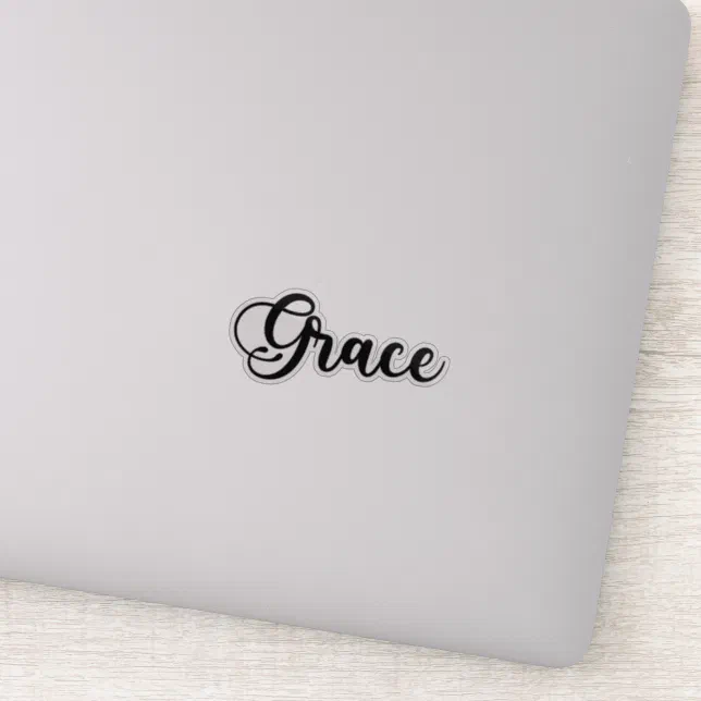 Grace Name - Handwritten Calligraphy Sticker | Zazzle