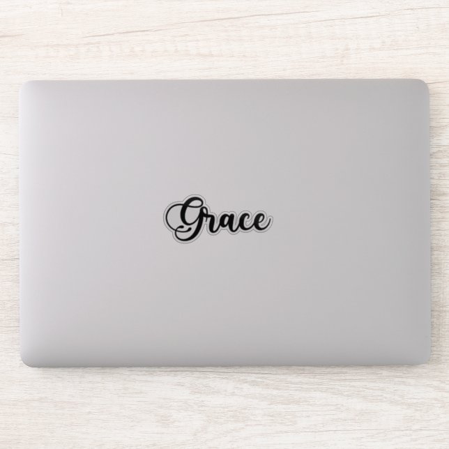 Grace / In Your Arms / グレース・イップ/8㎝シングルCD Grace Name - Handwritten Calligraphy Sticker | Zazzle