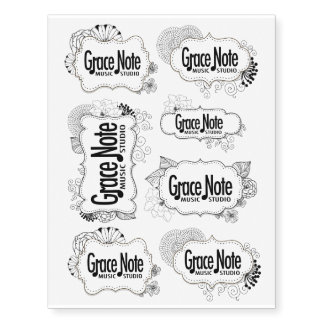 Grace Note Fancy Temporary Tattoos