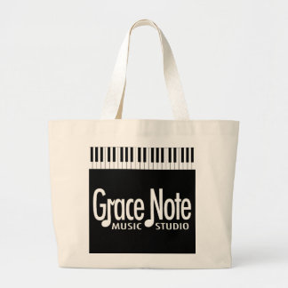 Grace Note Piano Keys Jumbo Tote