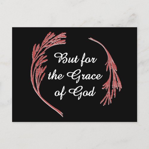 Grace Of God Recovery Slogan Inspirational Saying Postcard