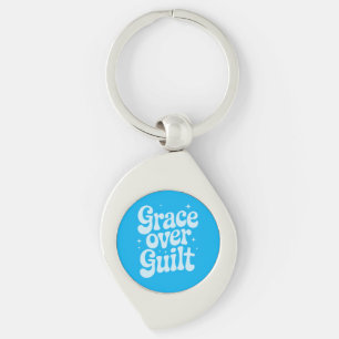 Grace Over Guilt Metal Keychain