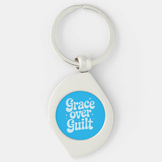 Grace Over Guilt Metal Keychain