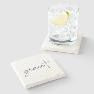 Grace + stone coaster