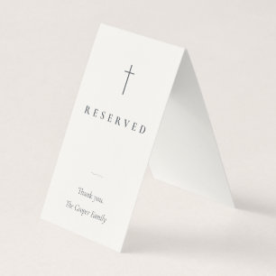 Grace Stone Religious Reserved Seating Place Card