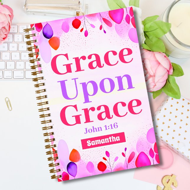 Grace upon Grace Boho Christian Teen Girl Journal (Creator Uploaded)