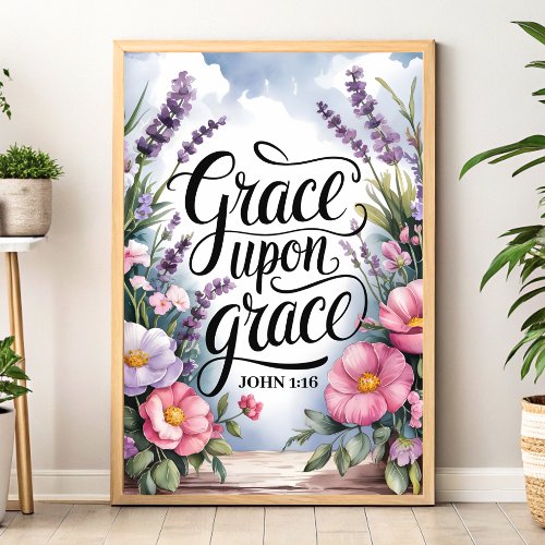 Grace Upon Grace – Christian Wall Art for Women