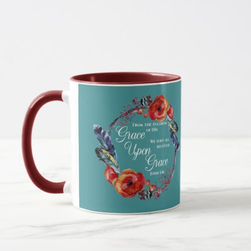 Grace Upon Grace  John 116 Scripture Mug