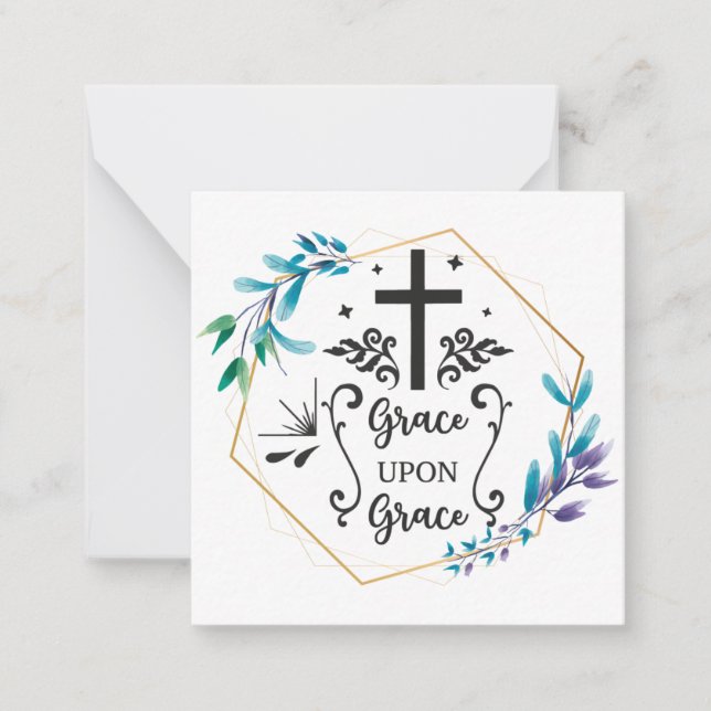 Grace Upon Grace Note Card (Front)