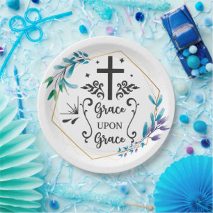 Grace Upon Grace Paper Plates