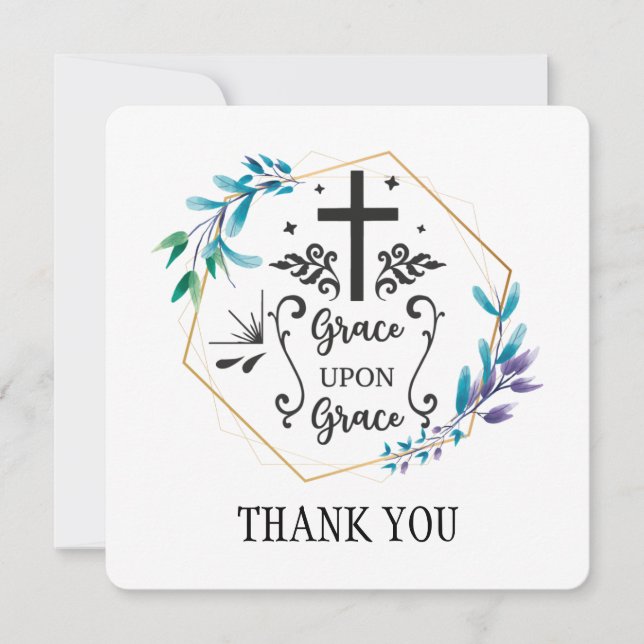 Grace Upon Grace Thank You Card (Front)