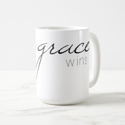 Grace Wins Coffee Cup