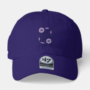 Grace Wins Floral Christian Vintage Engraving Tee_ 47 Brand Hat