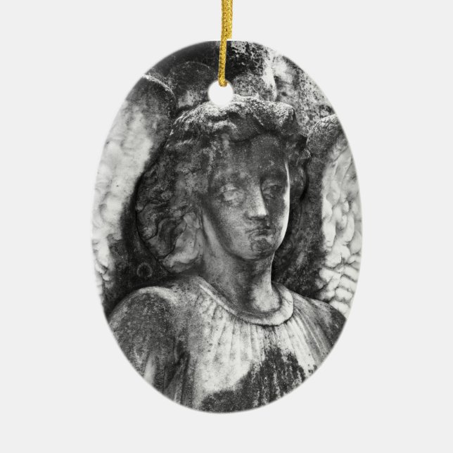 Graceful Angel Ceramic Ornament (Front)