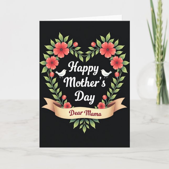 Graceful Avian Mothers Day Card (Front)