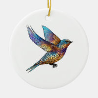 "Graceful Aviator" Multi-coloured Swift Bird
