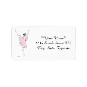 Graceful Ballerina Address Labels
