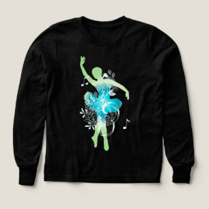 Graceful Ballerina Art – Dance and Expression Tri-Blend Shirts