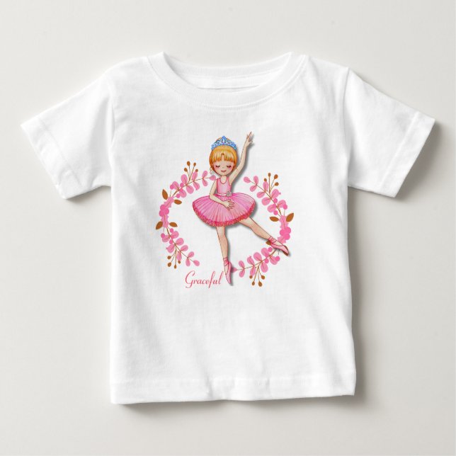 Graceful Ballerina Golden Blonde T-Shirt (Front)