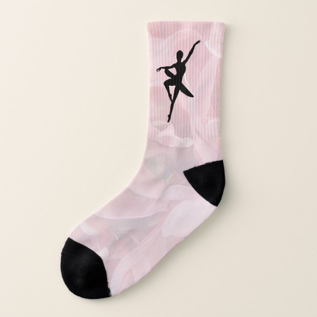 Graceful Ballerina Pale Pink Socks