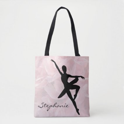 Graceful Ballerina Pink Tote Bag