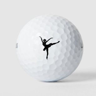 Graceful Ballerina Silhouette Golf Balls