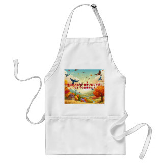 graceful birds adult apron