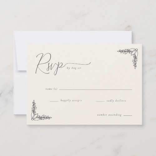 Graceful Black Calligraphy With Floral