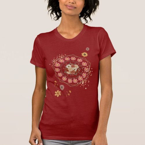 Graceful Bloom Floral Elegance T_Shirt Design