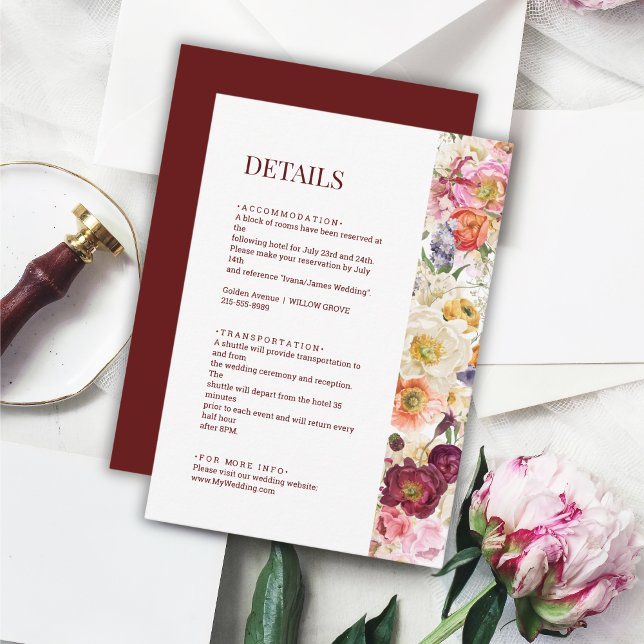 GRACEFUL Blooms Wedding Enclosure Card 002 (Creator Uploaded)