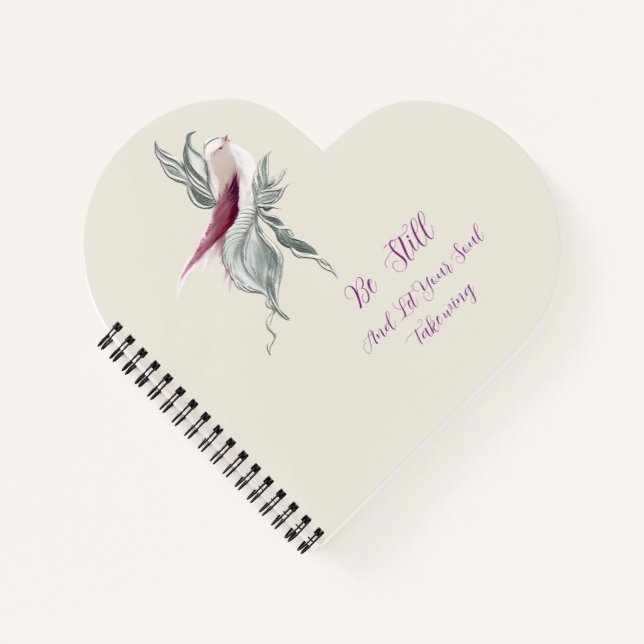Graceful botanical bird notebook  (Front)