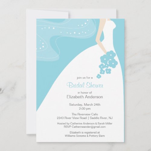 Graceful Bride Bridal Shower Invitation