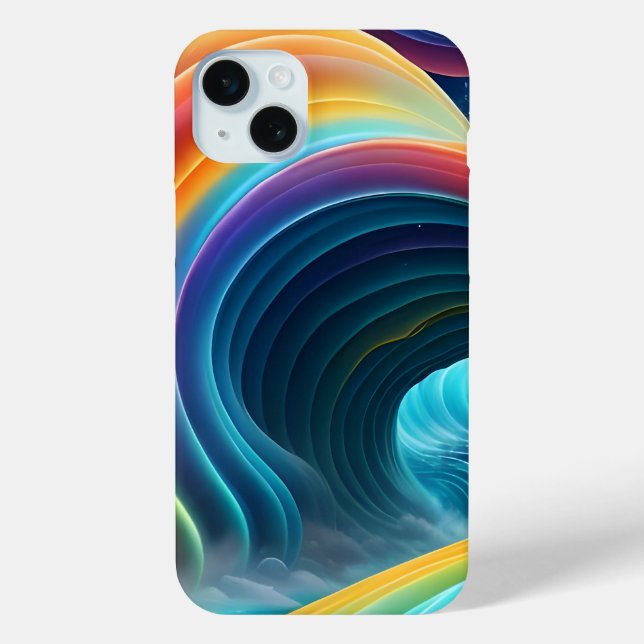 Graceful Bright Rainbow Waterfall Case-Mate iPhone Case (Back)