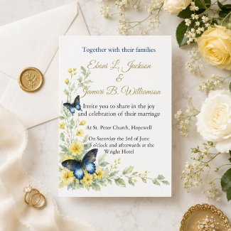 Graceful Butterflies & Timeless Blooms Wedding
