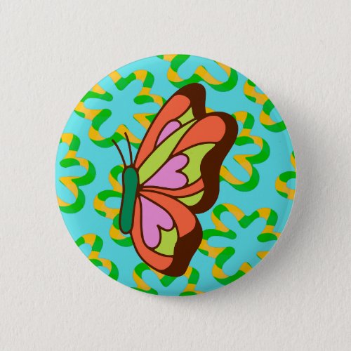 Graceful Butterfly Button