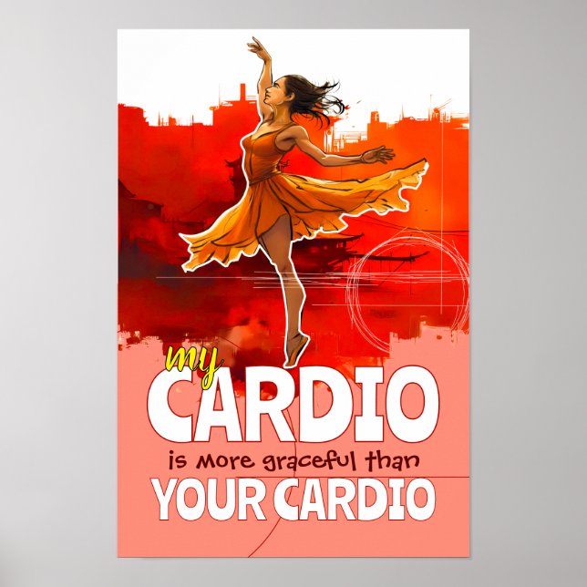 Graceful Cardio Ballet Dance Poster (Front)