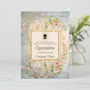 Graceful Chic Regency Era Quinceanera Invitation