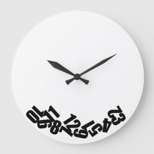 Graceful clock the hours of the clock have fallen