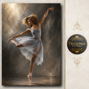 Graceful Contemporary Ballet Dancer Tissue Paper