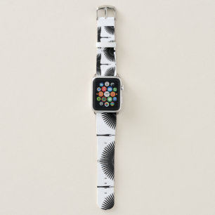Graceful Crane: Oriental Bird Pattern Apple Watch Band