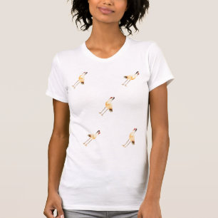 Graceful Cranes Elegant T-Shirt Descri
