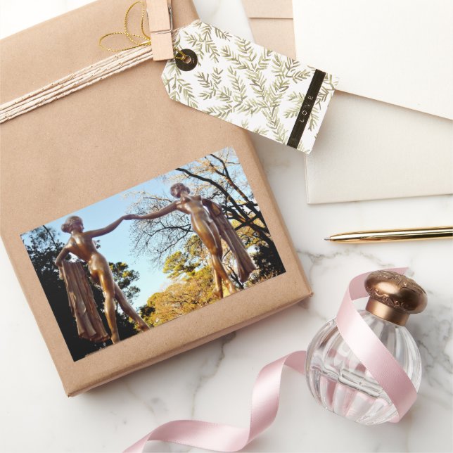 Graceful Dancers by Shirley Taylor Rectangular Sticker (Gifting)