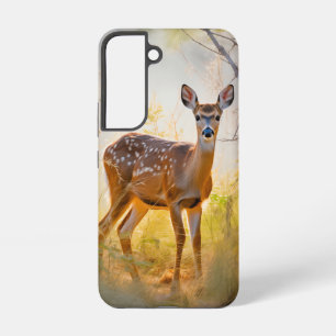 Graceful Deer in the Forest Nature Design Samsung Galaxy S22 Case