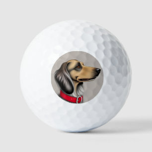 Graceful Dog Portrait 🐾Inspired Canine Art Design Golf Balls