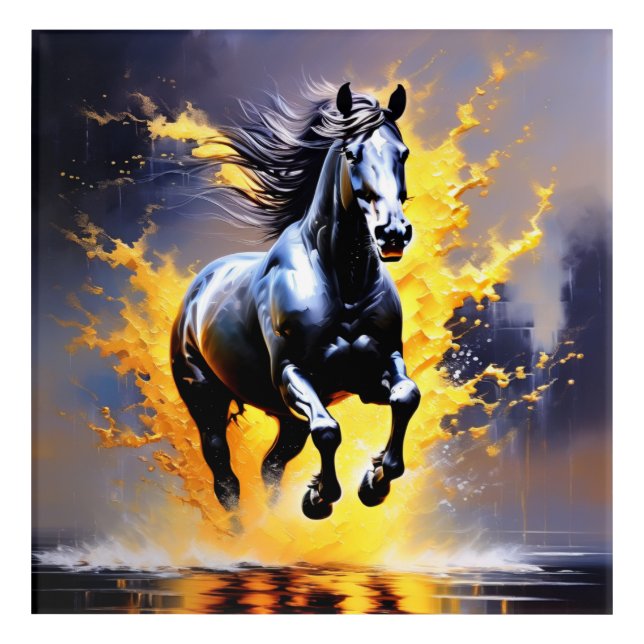 Graceful Equine Majesty - Acrylic Wall Art (Front)