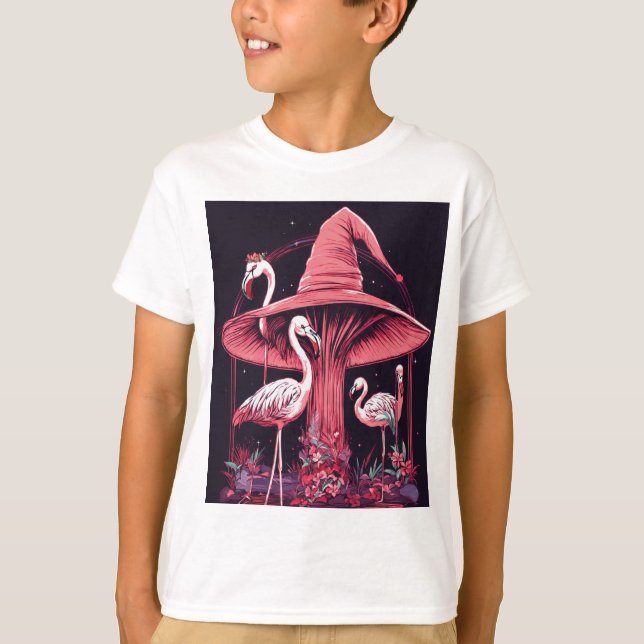 Graceful Flamingo Family Tee (Front)