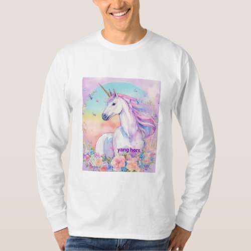 Graceful Gallop Elegant Chinese Horse T_shirt _ 