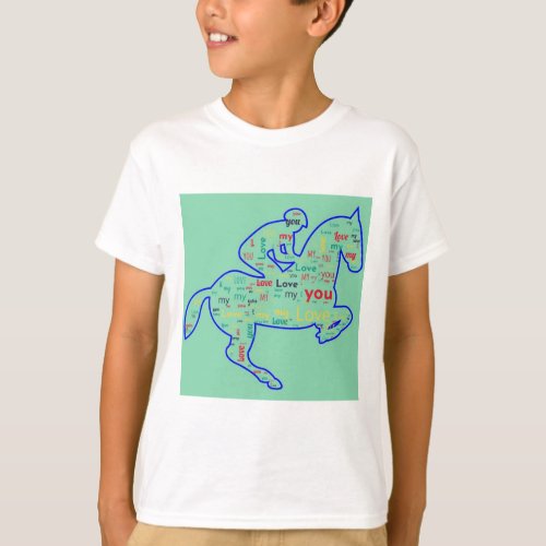 Graceful Gallop Majestic Horse Design for Equest T_Shirt
